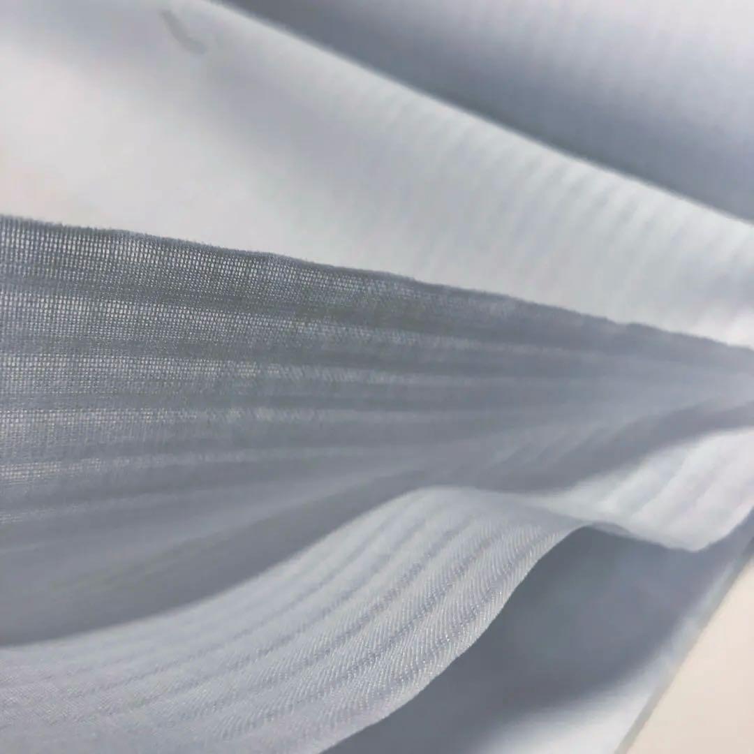 東レ爽竹縦絽白長襦袢反物と 半襟衿芯衣紋抜きセットで