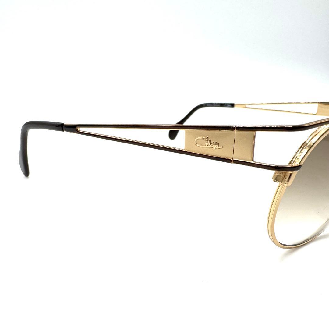 【美品】CAZAL カザール サングラス ゴールドフレーム×ブラウングラデレンズ