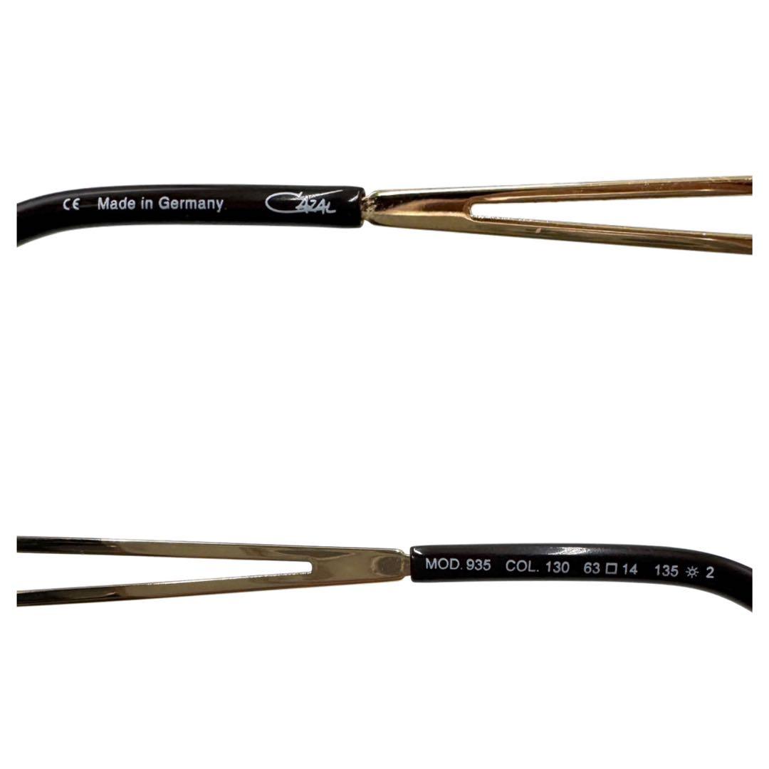 【美品】CAZAL カザール サングラス ゴールドフレーム×ブラウングラデレンズ