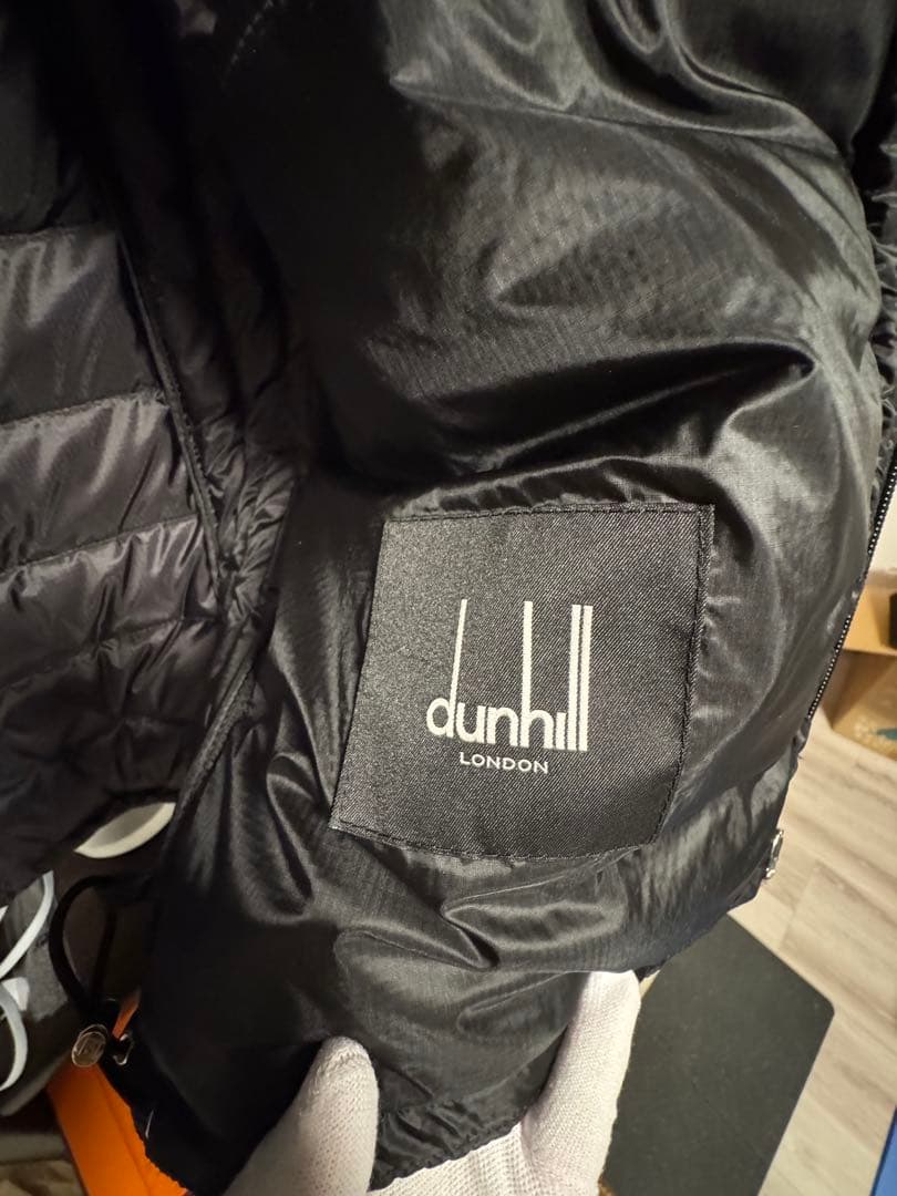 ハナ　ALFRED DUNHILL ブラックダウンベスト サイズM