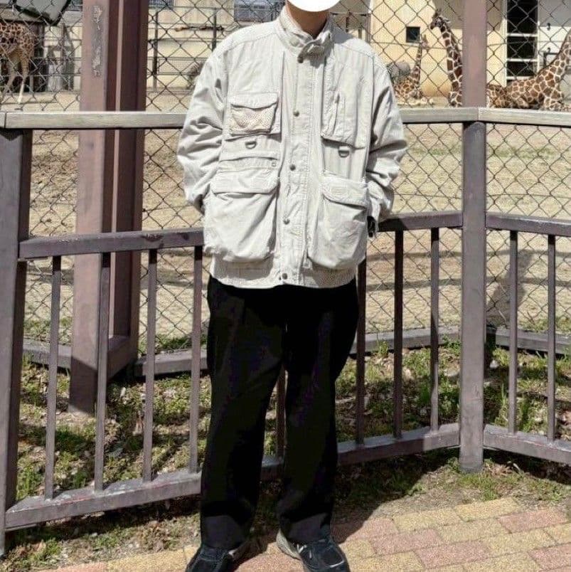 80s エディーバウアー フィッシングジャケット ハンティングジャケット 黒タグ