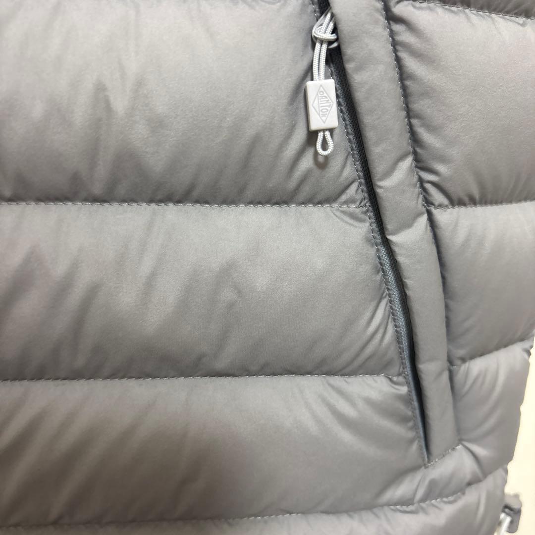 新品　DANTON グレー ダウンベスト