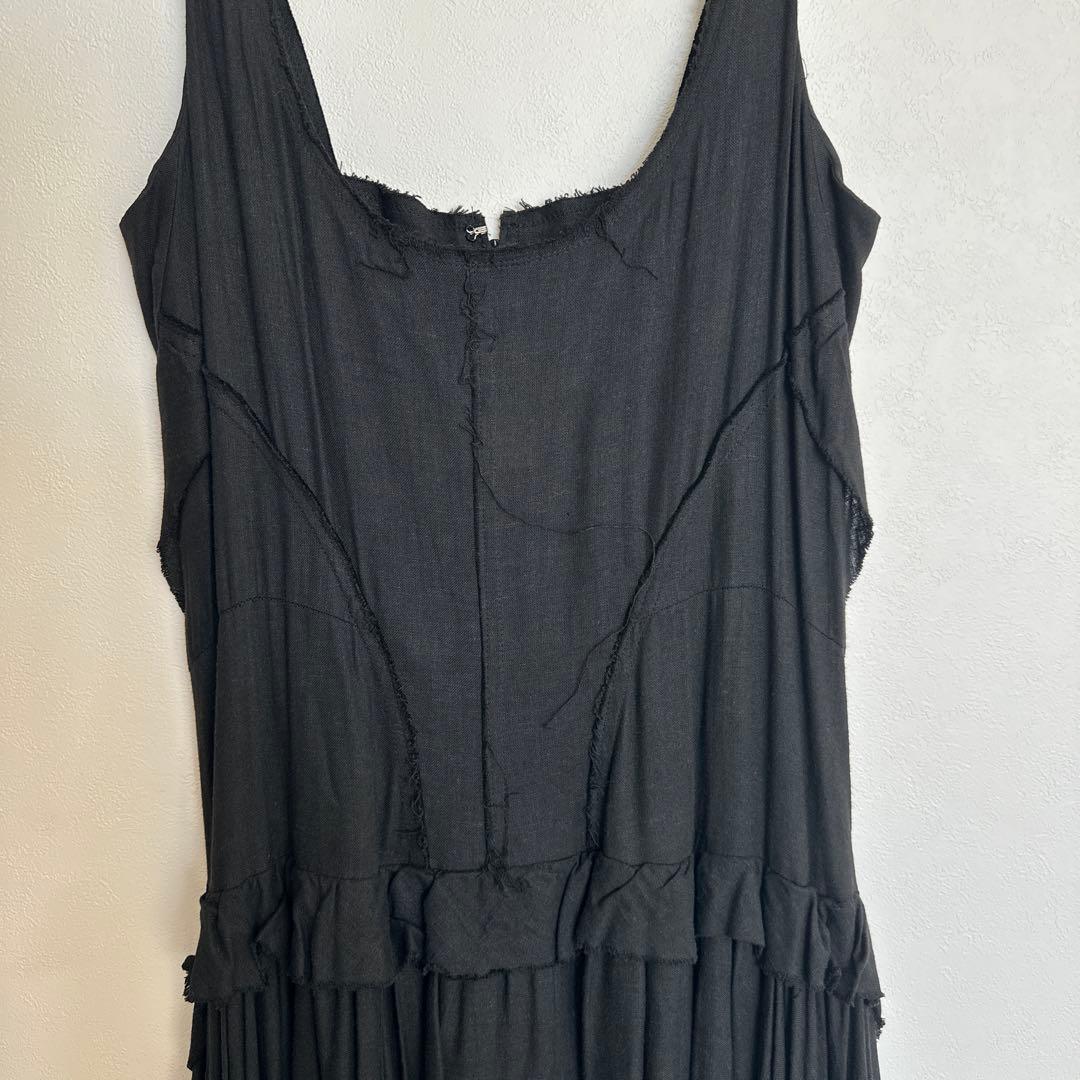 Y's ノースリーブロングワンピース ブラック サイズ2