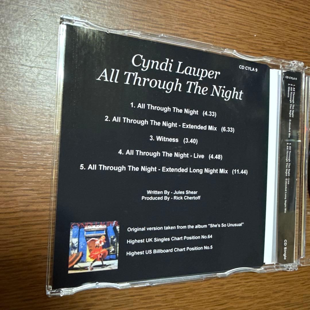 cyndi lauper・All through the night