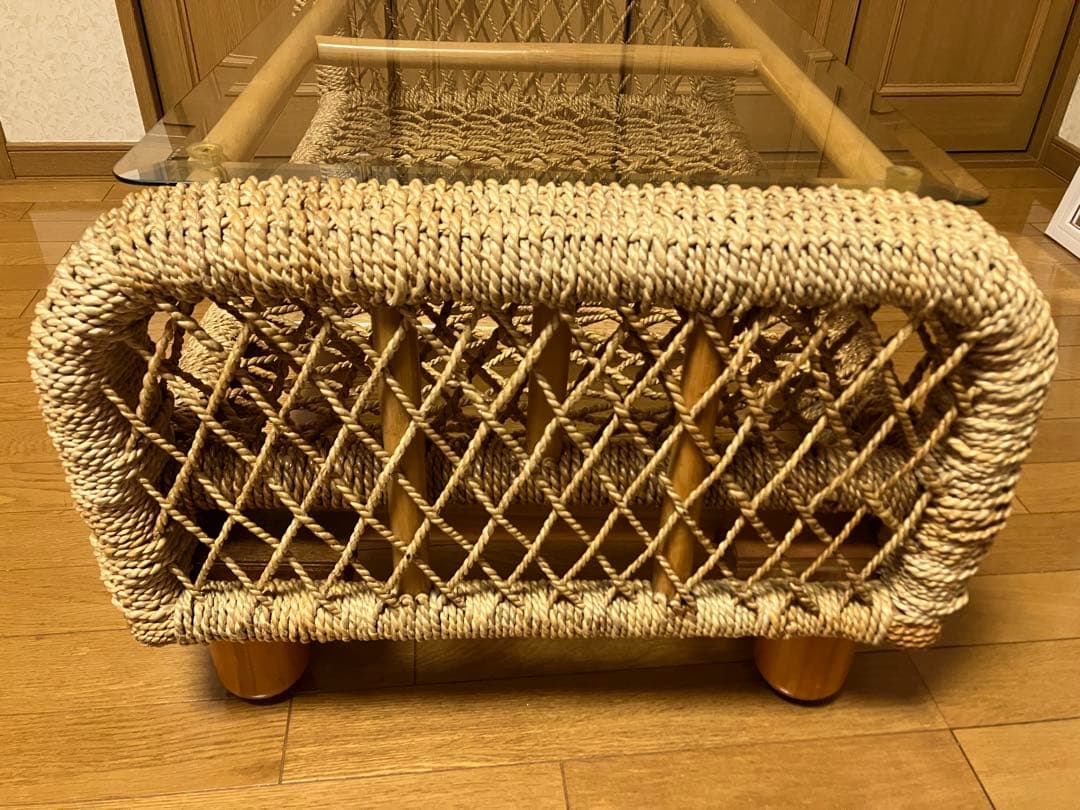 【ttm】アジアン家具　センターテーブル　ガラステーブル【関西一部地域限定