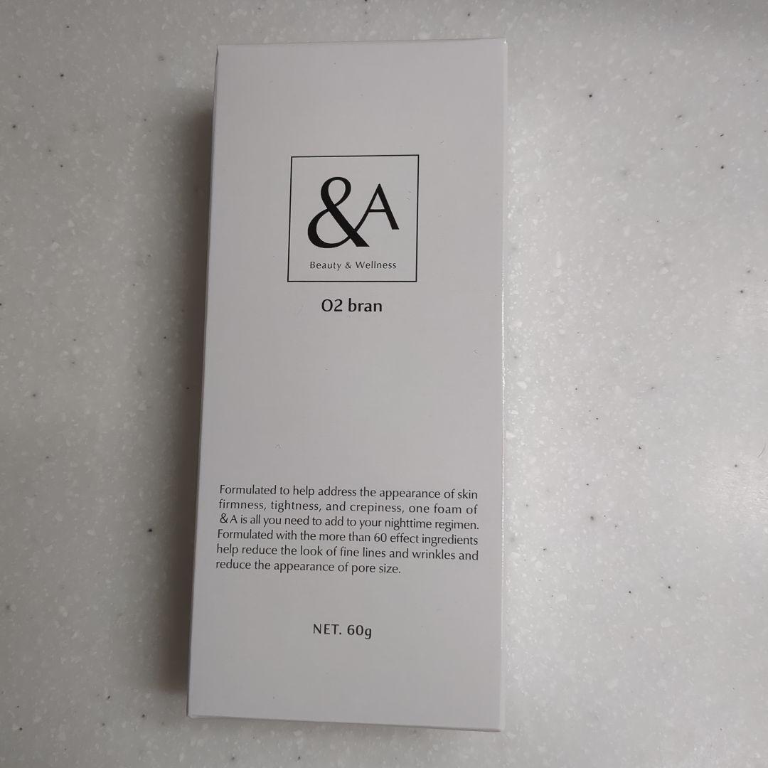 アンドエー &A O2 bran フェイスマスク 60g　炭酸パック