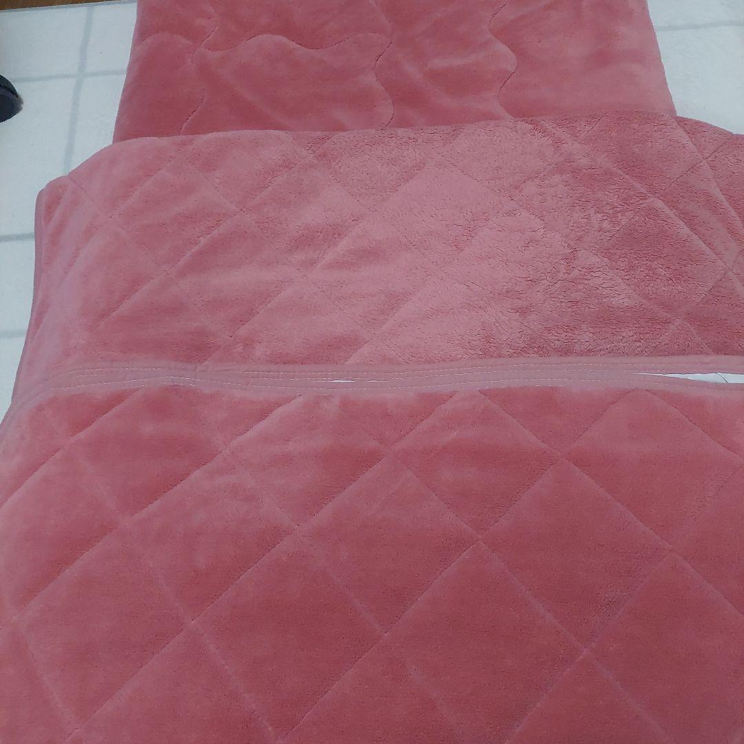 ひな暖 MRPプレミアム ピンク 掛け布団と敷きパッドセット。