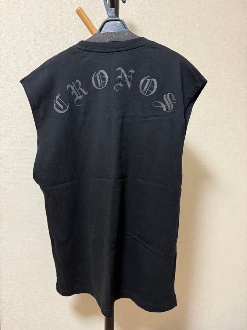 CRONOS ブラック ノースリーブ L クロノス