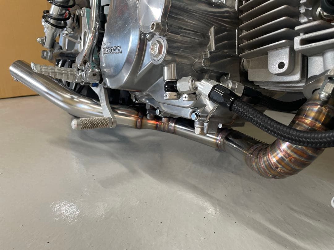 【マサ】モンキー　ワンオフ　マフラー　ショート管　車高短　ステンレス製