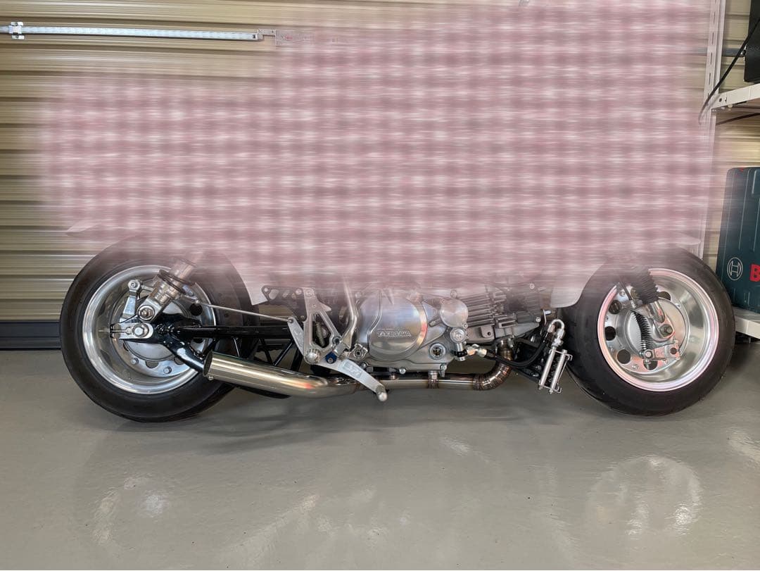 【マサ】モンキー　ワンオフ　マフラー　ショート管　車高短　ステンレス製