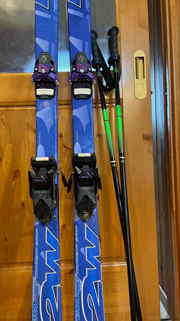 白クマ営業部長 カービングスキーセットビンディングストック子供160