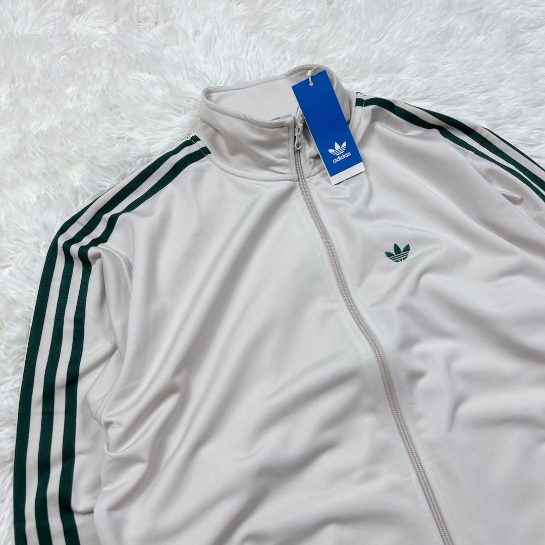 新品　ベッケンバウアー　アディダス　トレフォイル　ロゴ刺繍　ベージュ　男女兼用