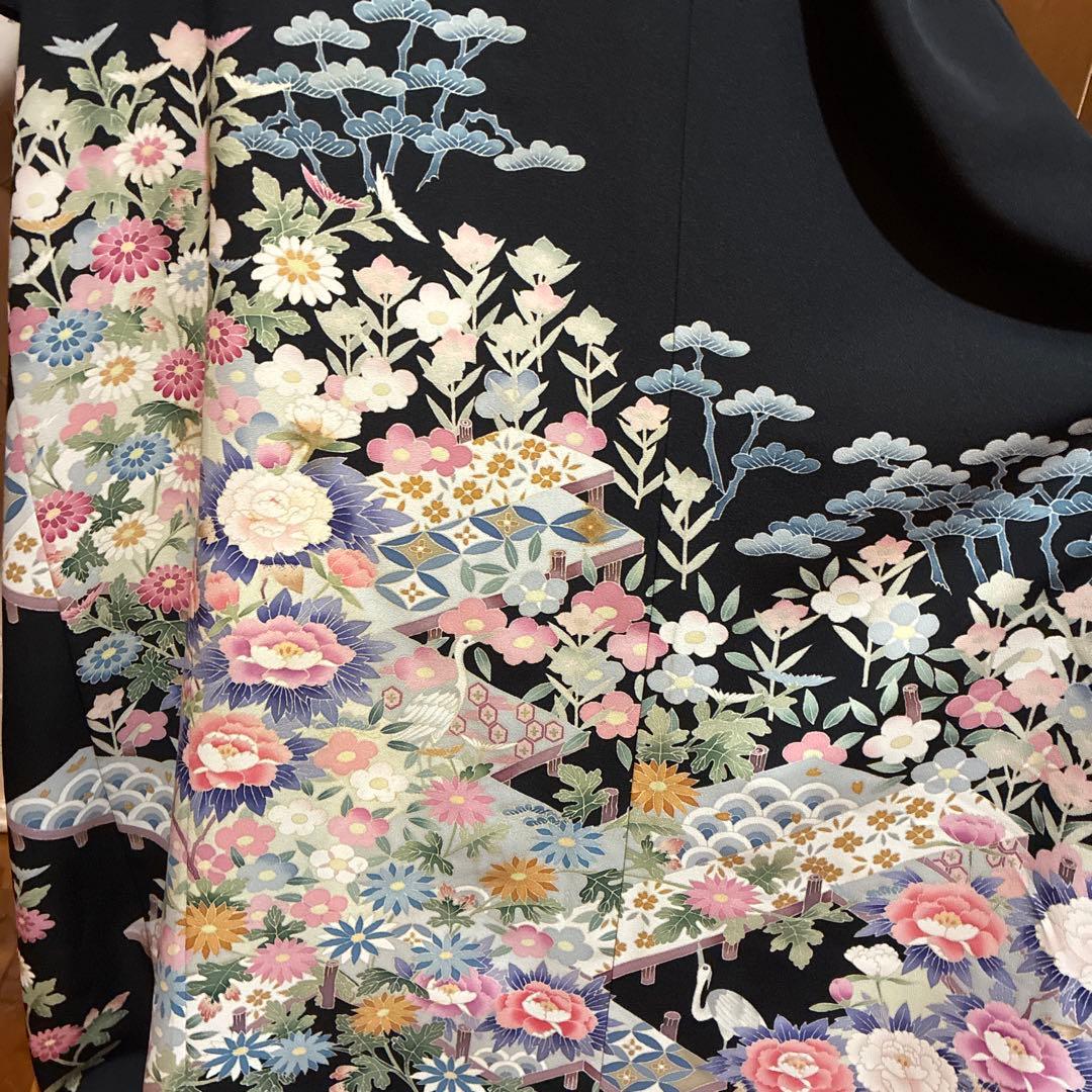 NO 117着物リメイクワンピース　留袖リメイクワンピース