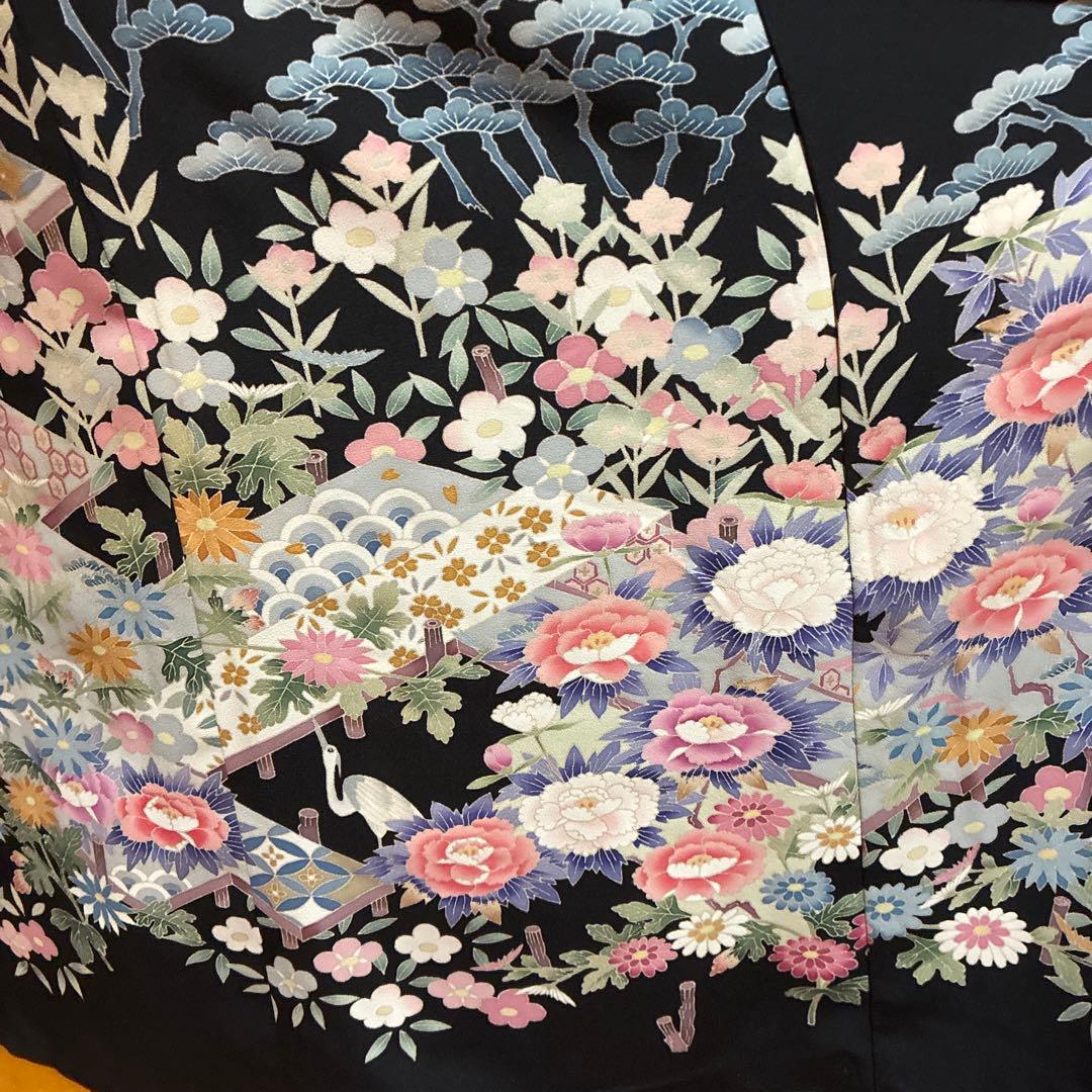 NO 117着物リメイクワンピース　留袖リメイクワンピース