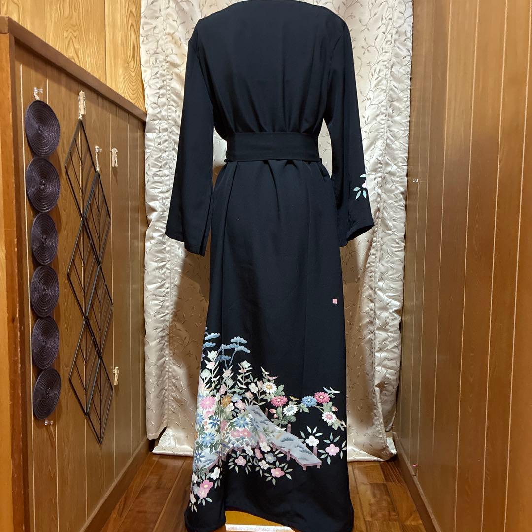 NO 117着物リメイクワンピース　留袖リメイクワンピース