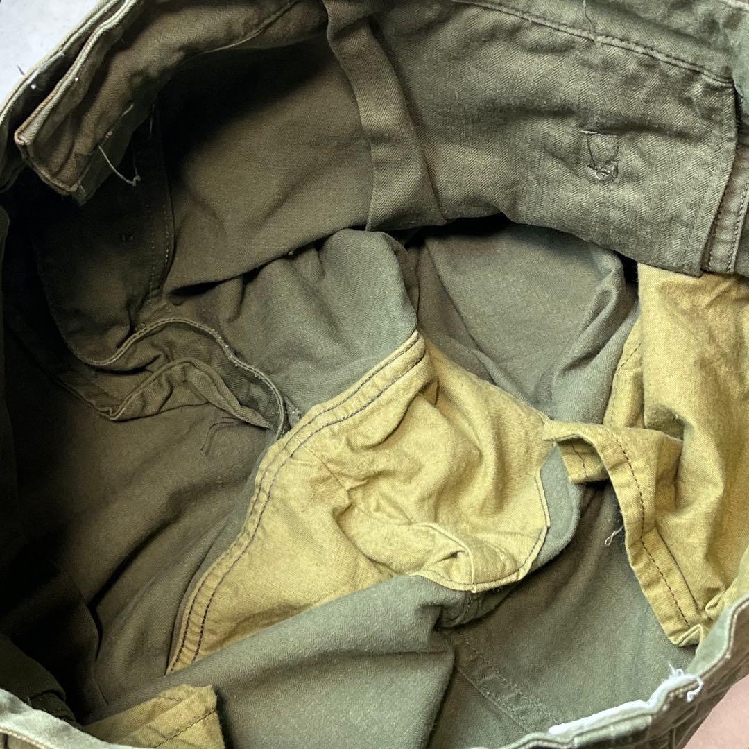 実物 M-47 後期 ヘリンボーン カーゴパンツ カーキ 23 フランス軍