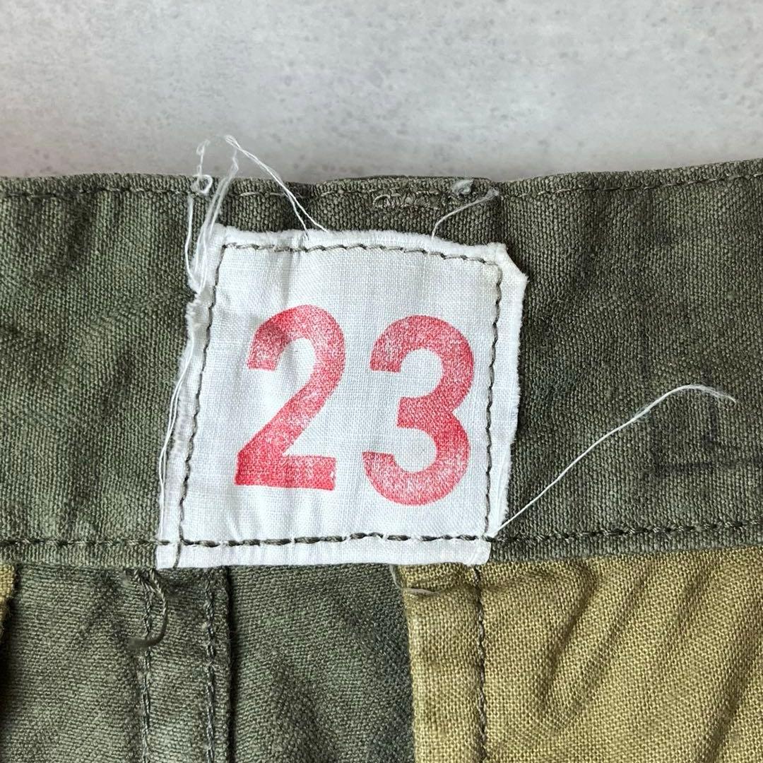 実物 M-47 後期 ヘリンボーン カーゴパンツ カーキ 23 フランス軍