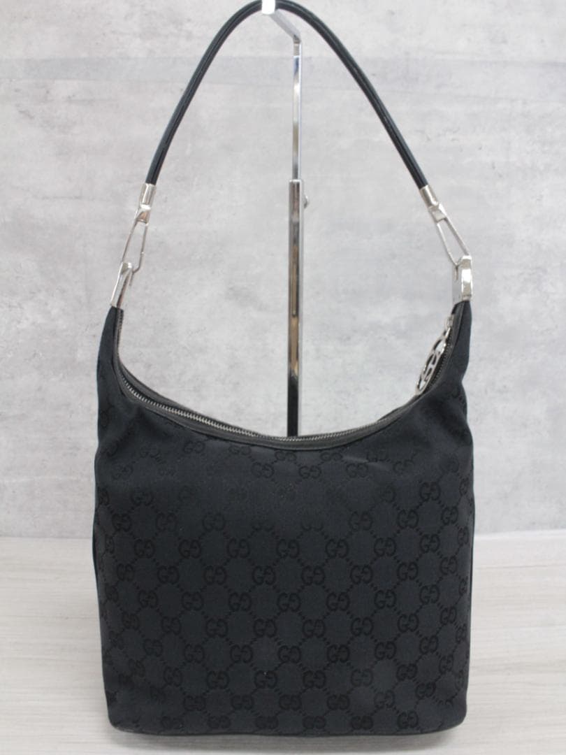 ▲GUCCI/グッチ ショルダーバッグ ワンショルダー GG柄 ブラック