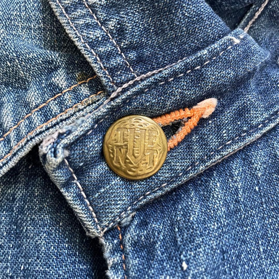 グ*ン様 40s Tuf-nut ショート丈カバーオール 襟付きエンジニアジャケ