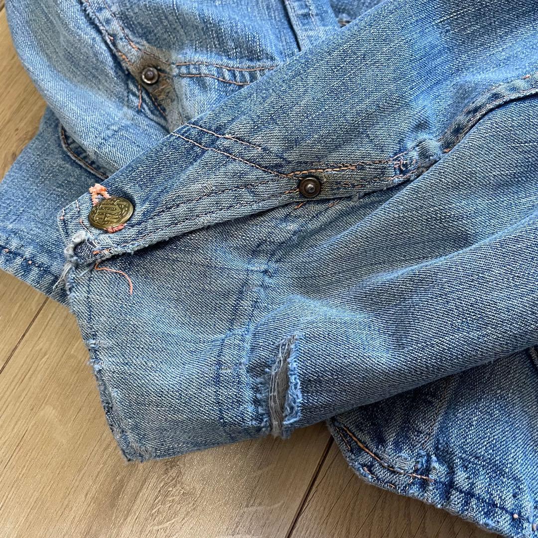 グ*ン様 40s Tuf-nut ショート丈カバーオール 襟付きエンジニアジャケ