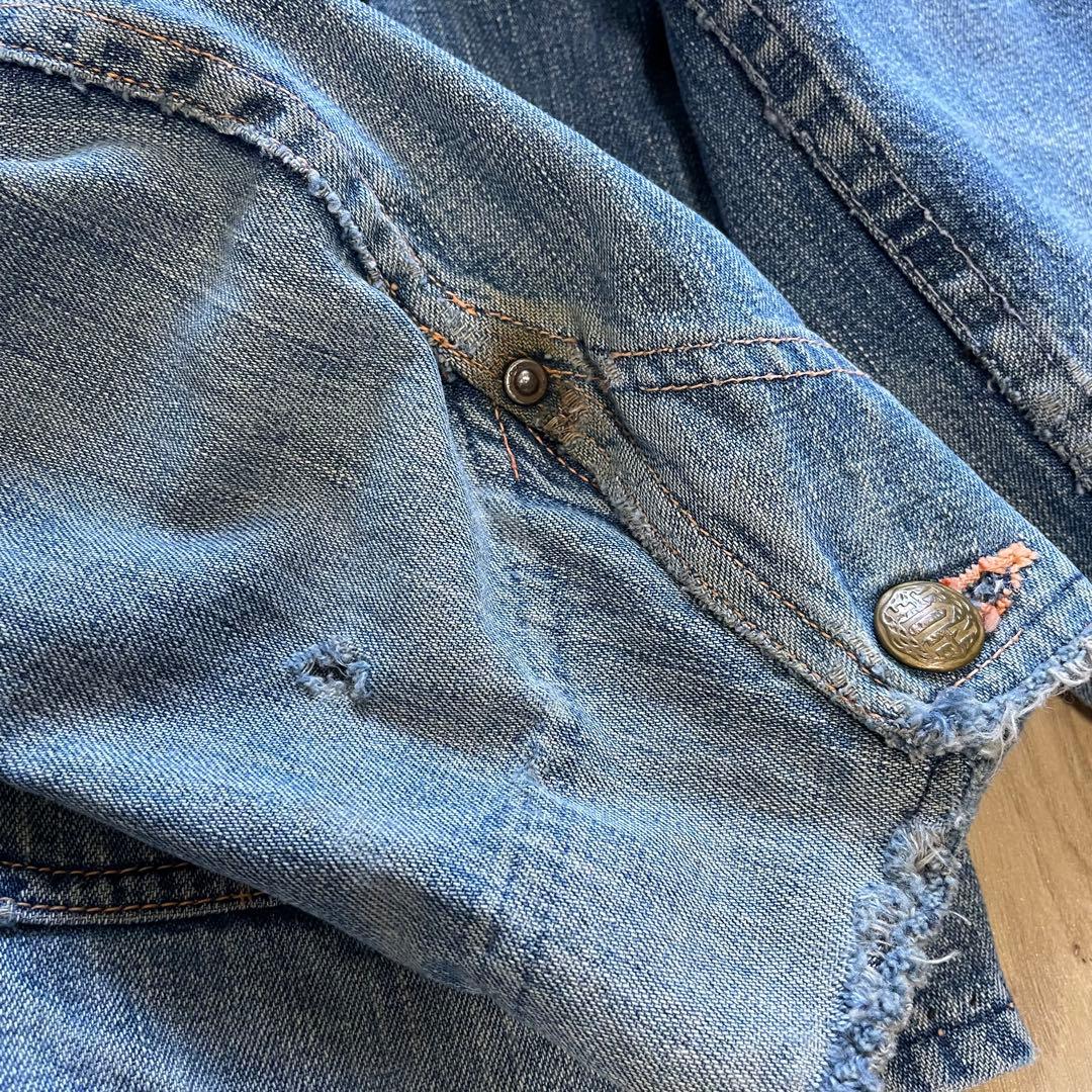 グ*ン様 40s Tuf-nut ショート丈カバーオール 襟付きエンジニアジャケ