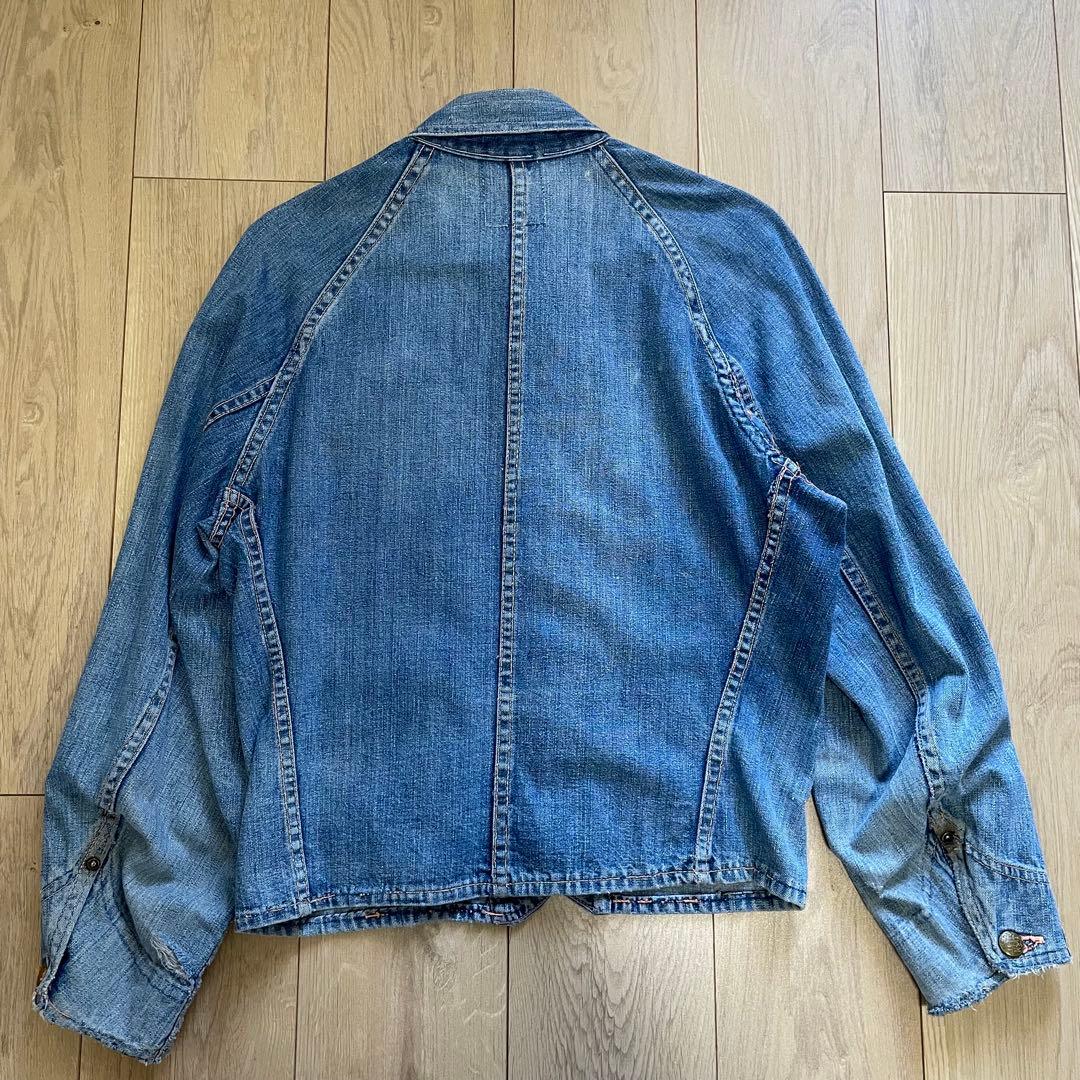 グ*ン様 40s Tuf-nut ショート丈カバーオール 襟付きエンジニアジャケ