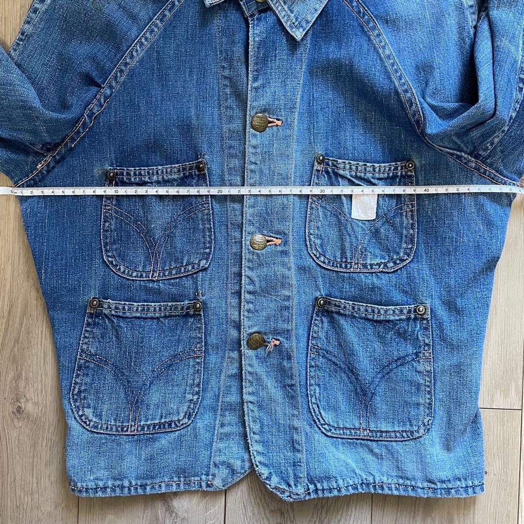 グ*ン様 40s Tuf-nut ショート丈カバーオール 襟付きエンジニアジャケ