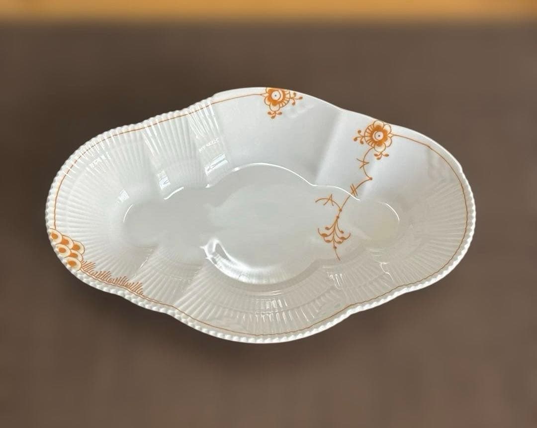 Royロイヤルコペンハーゲン カラーエレメンツ オレンジオーバルディッシュ