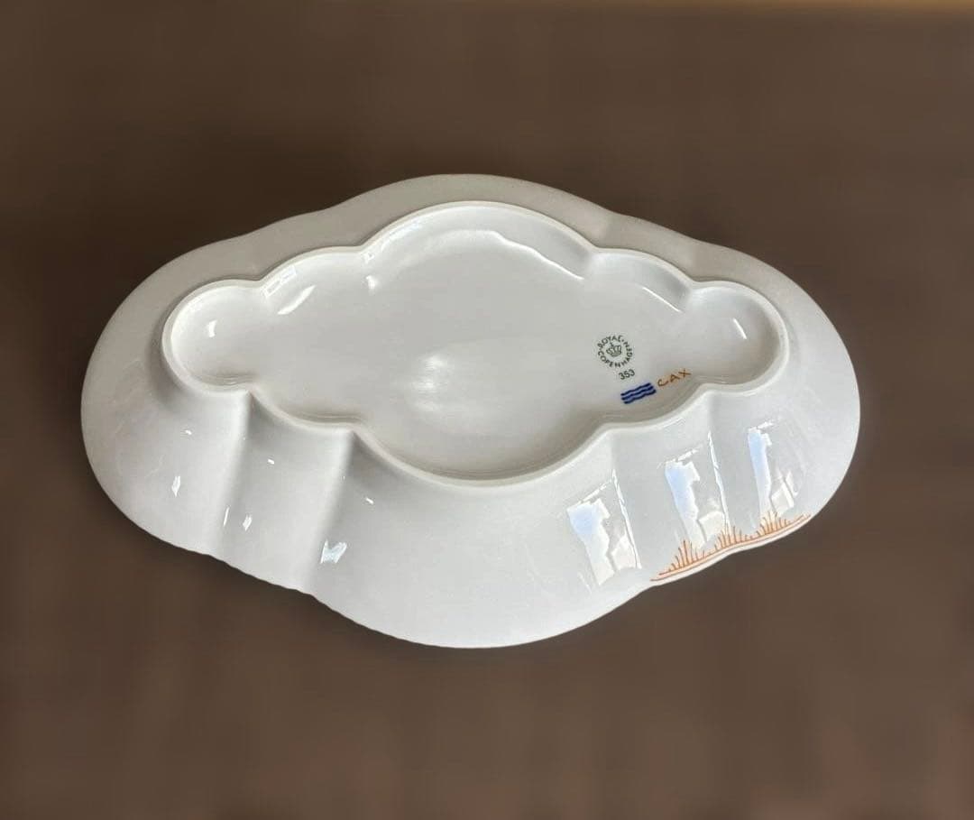 Royロイヤルコペンハーゲン カラーエレメンツ オレンジオーバルディッシュ