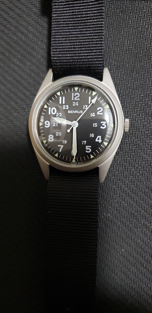 ベンラス BENRUS 腕時計 メンズ DTU-2A ミリタリーウォッチ