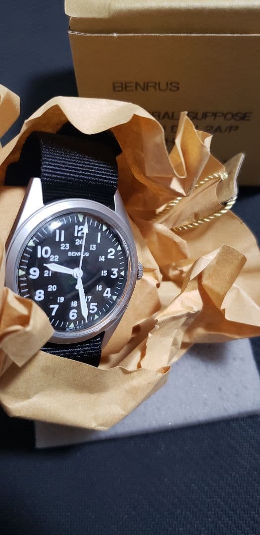 ベンラス BENRUS 腕時計 メンズ DTU-2A ミリタリーウォッチ