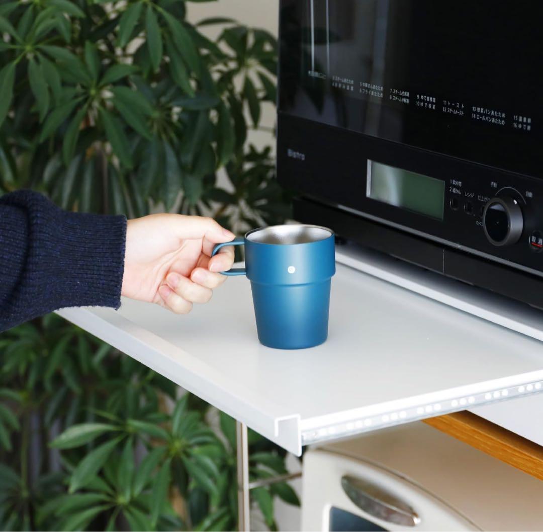 レンジラック ホワイト 幅50×奥行40.5×高10.8cm レンジ下収納