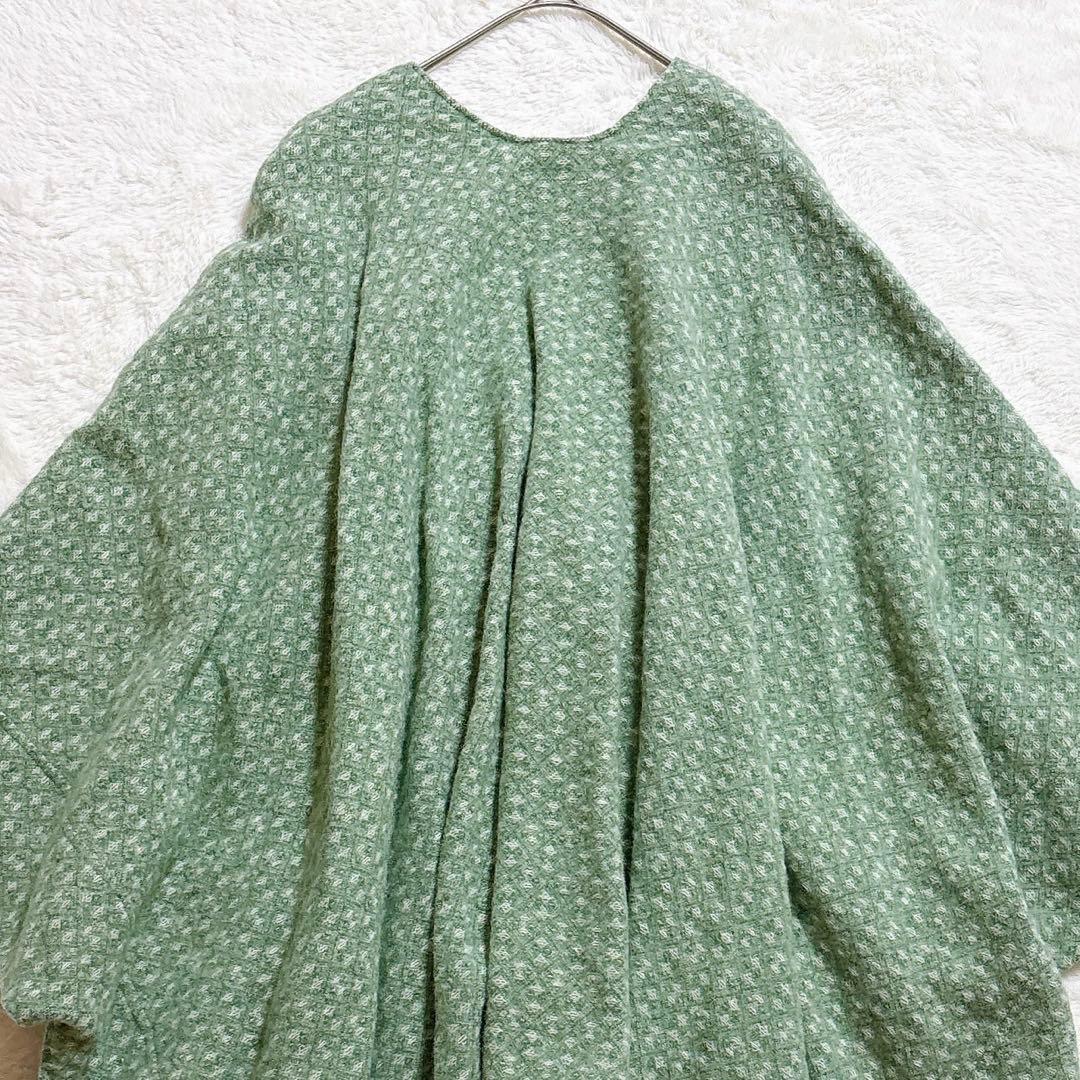 [超美品]SOU・SOU ソウソウ ポンチョ グリーン F