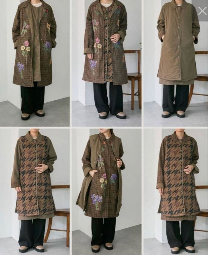 12通りで着用可！撥水/手洗い可/sampo×earベスト付きリバーシブルコート