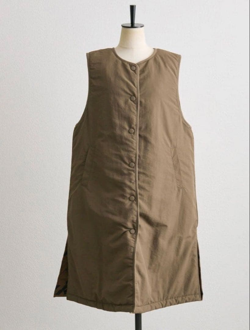 12通りで着用可！撥水/手洗い可/sampo×earベスト付きリバーシブルコート