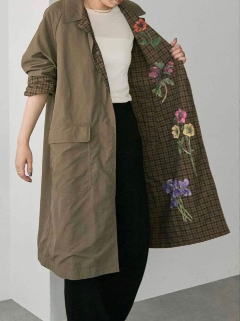 12通りで着用可！撥水/手洗い可/sampo×earベスト付きリバーシブルコート