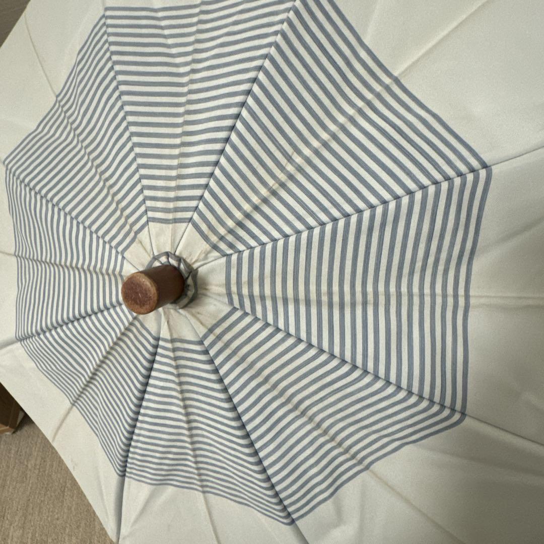 サンバリア100 ボーダー 2つ折り 日傘