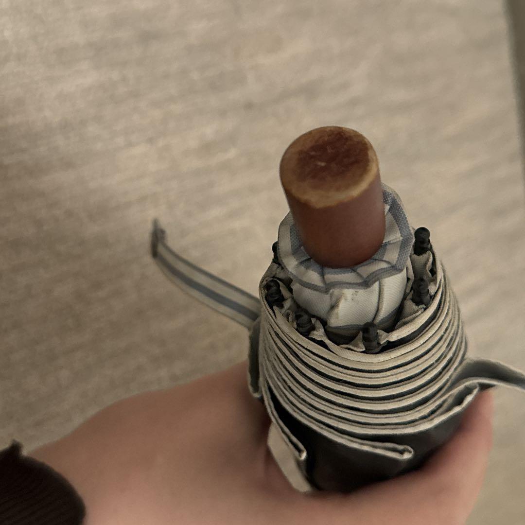 サンバリア100 ボーダー 2つ折り 日傘