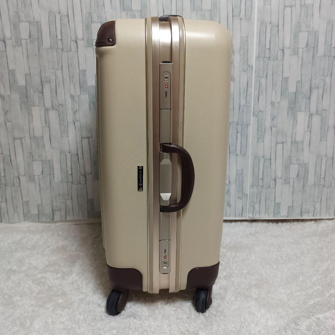 美品 sunco サンコー スーツケース オシャレ キャリーケース 鍵2個付き！