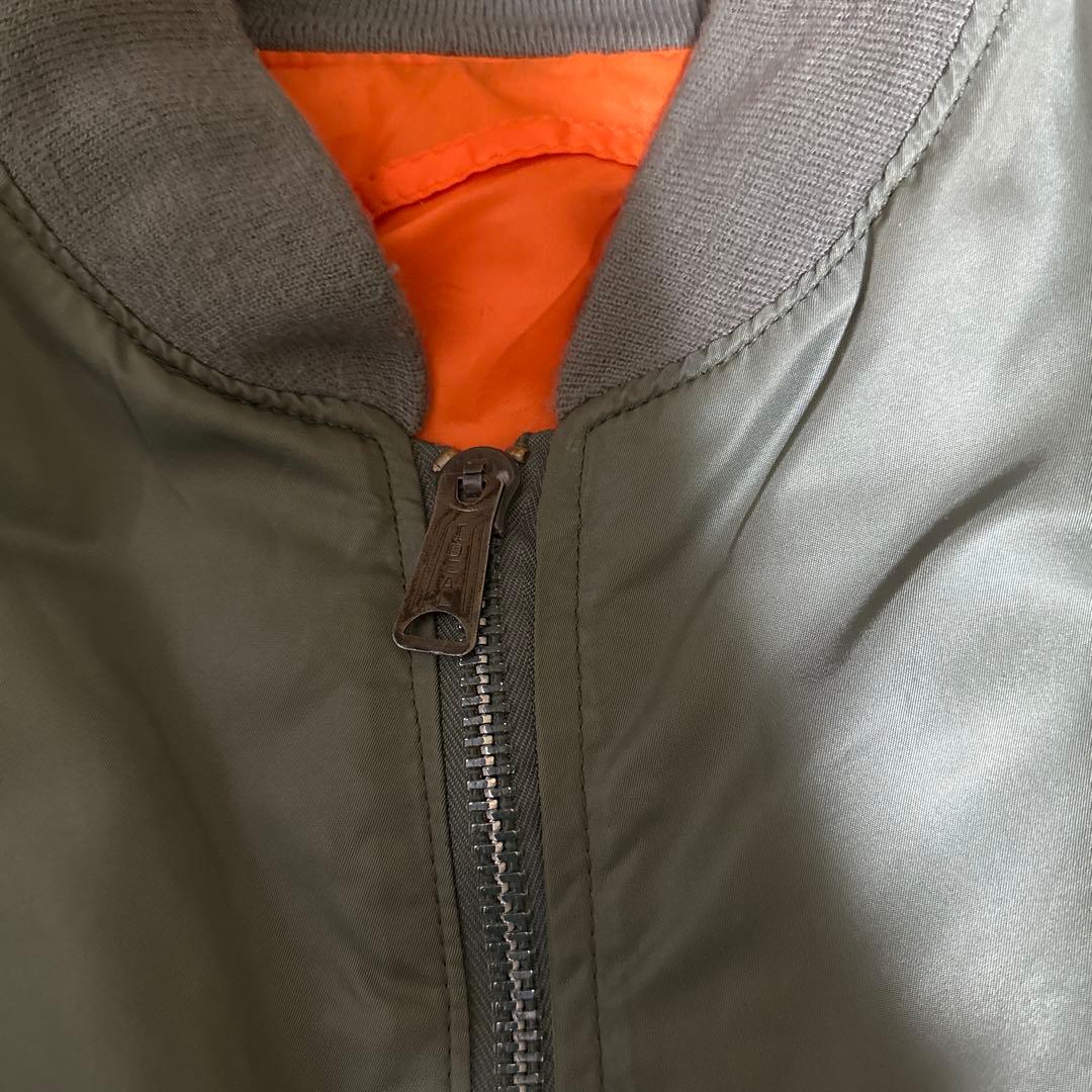 【美品】Schott MA-1 フライトジャケット セージグリーン L相当