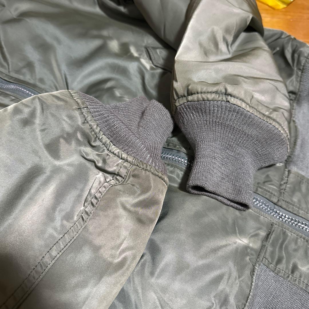 【美品】Schott MA-1 フライトジャケット セージグリーン L相当