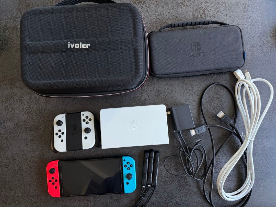 Nintendo Switch 1 （有機ELモデル）本体 ＋ケース・ケーブル付