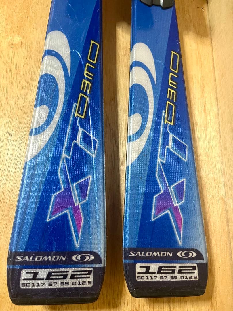 SALOMON スキーセット DEMO XT 162cm ストック付 送料無料！