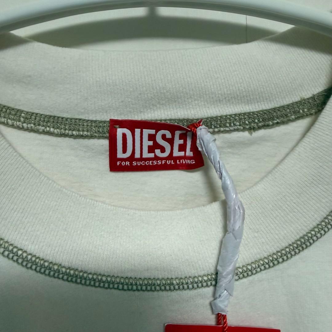 【新品】DIESEL ロンT L ホワイト ルーズフィット
