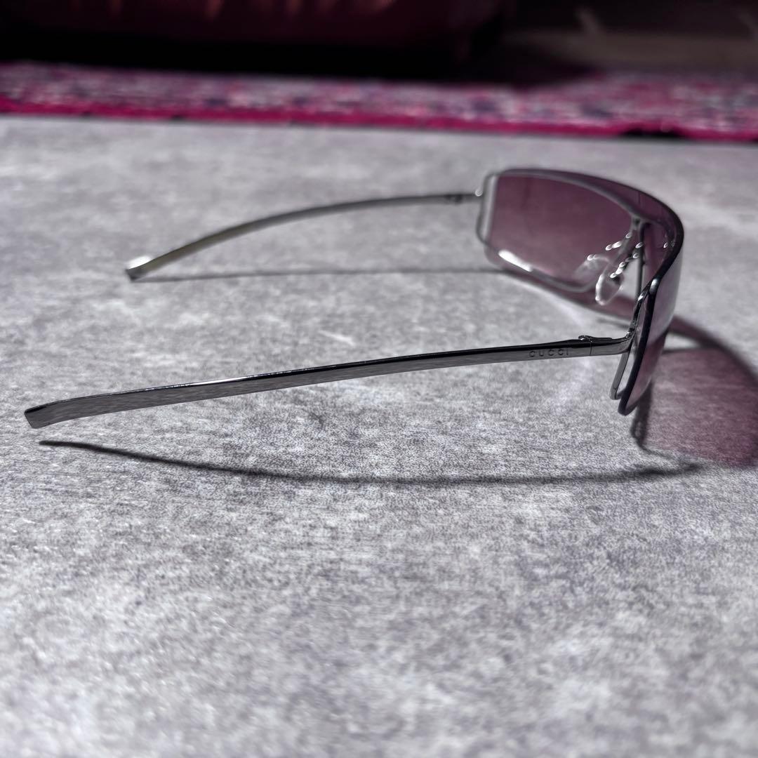 小物 00s y2k GUCCI Square Shield Sunglasses