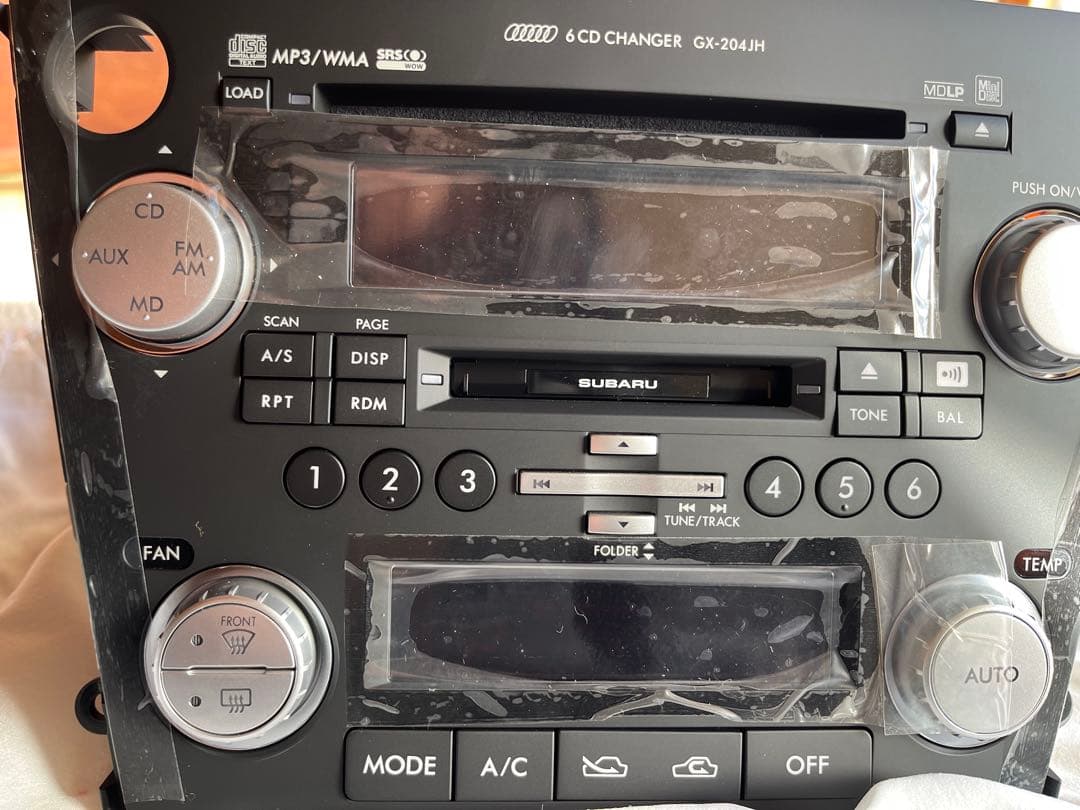 【未使用】スバル車 純正 カーステレオ カーオーディオ CD MD ケンウッド