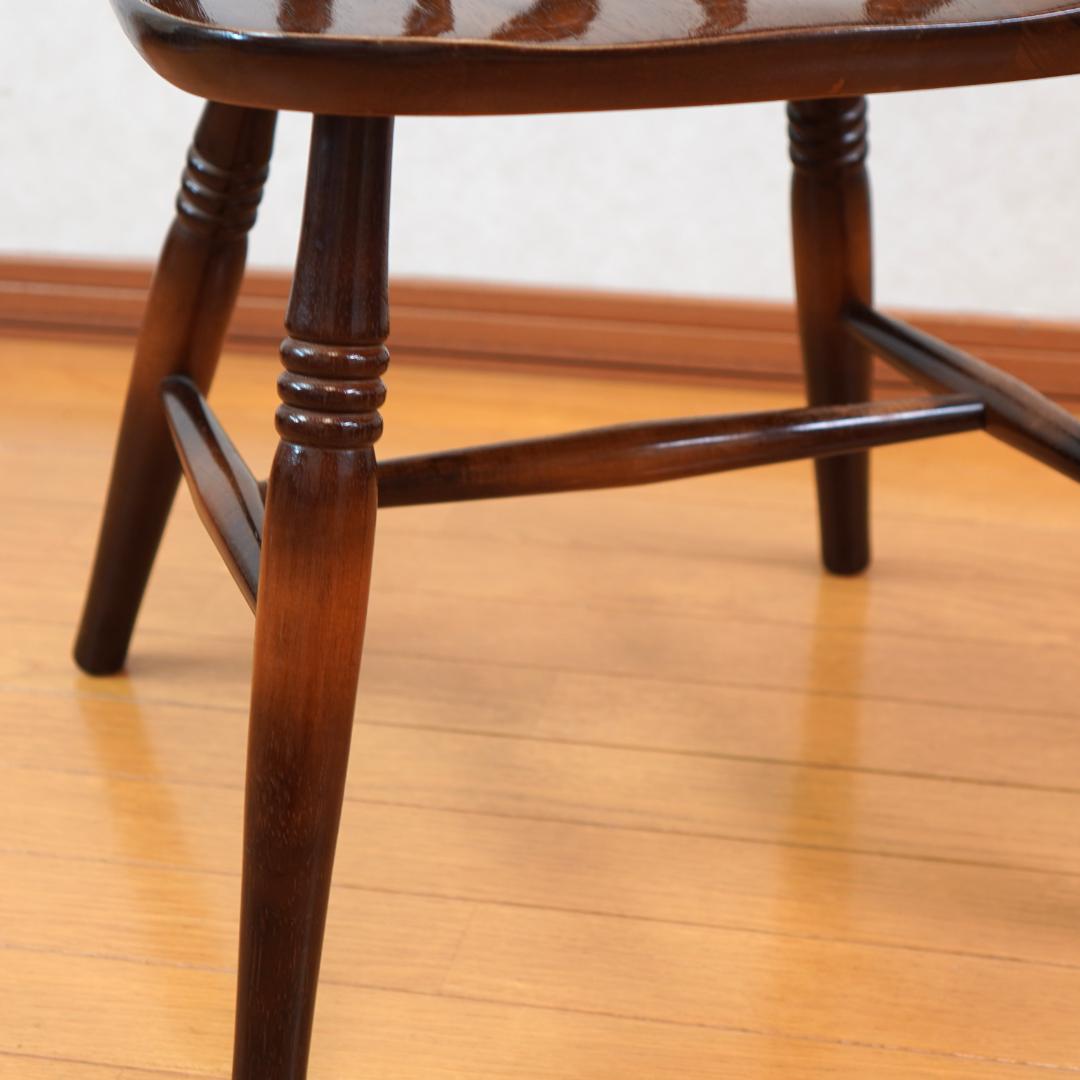 飛騨産業 キツツキマーク ウィンザーチェア アームチェア 木製 アンティーク 3