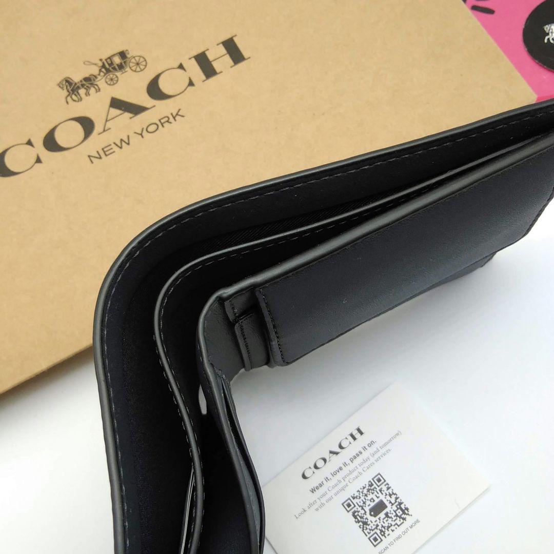 COACH　折り財布　新作モデル　メンズ　小銭入れ付き　新品未使用