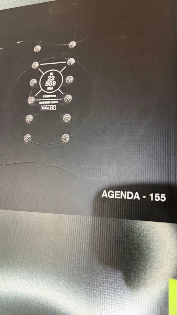 RIDE スノーボード AGENDA 155