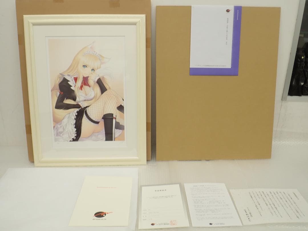 ㊳新品・保証書付 Tony　「亜麻色の尾の侍女」ミクスドメディア アールビバン